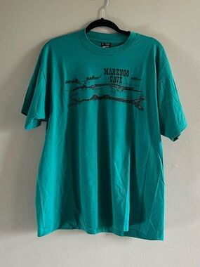 Vintage XL Green Fruit of the Loom Marengo Cave Tee